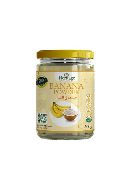 HERITAGE Organic Banana Powder, 300 Gm