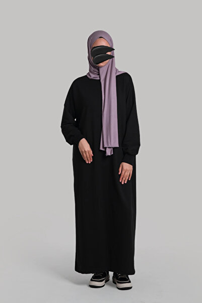 Lemaye Spor Sweat Elbise - Siyah