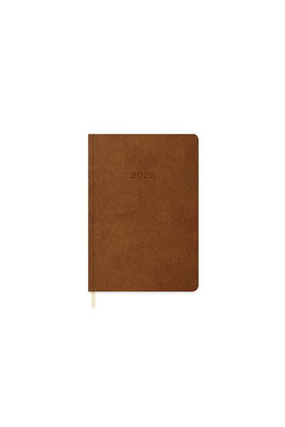 KESKİN COLOR Ежедневен термо кожен дневник Sharp 2025-14*20 - кафяв (С ПОДАРЪК ОТ МОРЯШКИ КАЛЕНДАР)