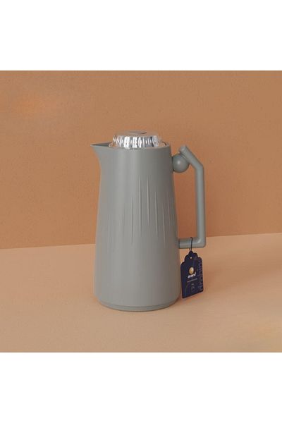 drobina luxury tea and coffee thermos, 1 liter light grey