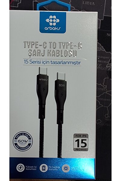 Typ-c typ-c şarj kablosu 60wuyumlu