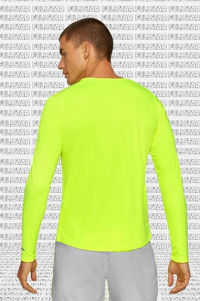 Nike Ανδρικό μπλουζάκι για τρέξιμο - μακρυμάνικο, κίτρινο μπλουζάκι Dry Miler