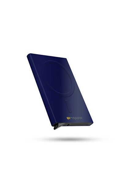 Wrapsol Magsafe Mekanizmalı Kartlık Rfid Korumalı Alüminyum Otomatik Kredi Ka...