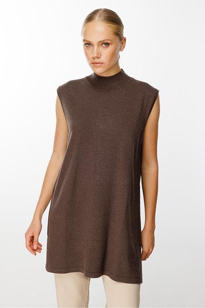 Ghisa Sleeveless Basic Knitwear Tunic