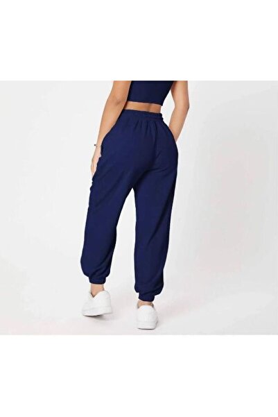 FİTGO Жіночі гумові штани синього кольору