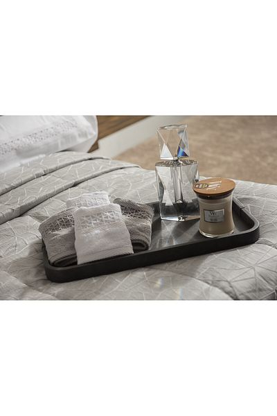 Gül Güler Gray Lace Kassia Face Towel
