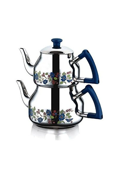 Özkent Özkent K-314 Marmaris Desenli Mini Çaydanlık Mavi