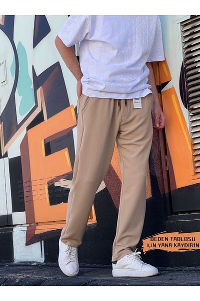 wamoss Casual Comfortable Fit Ευέλικτο ύφασμα ελαστική μέση φαρδιά Bantulun Srp