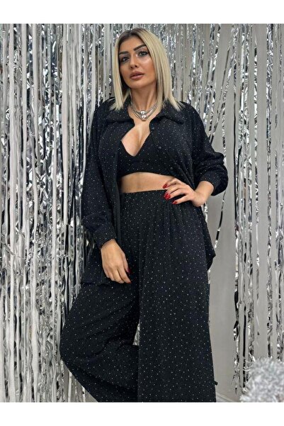 Kokoşum Butik 29419 Set de 3 piese din piatră neagră