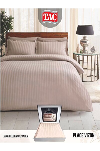 Taç Place vizon Elegance jakar Saten Cift kişilik Nevresim Takımı