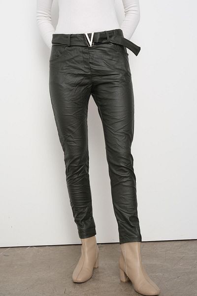 Qutu Butik 66753 V Buckle Crash Pants