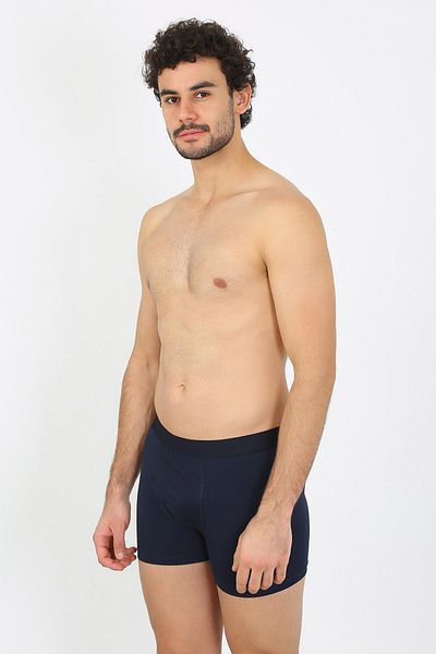 Akbeniz Navy Blue Large Size Cotton Lycra Boxers - 40134