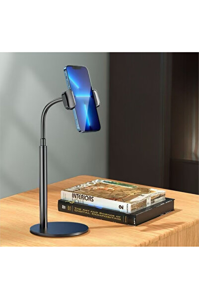 asua 360 Ayarlı Metal Standlı Masa Üstü Metal Gövde Telefon Tutucu Telefon St...