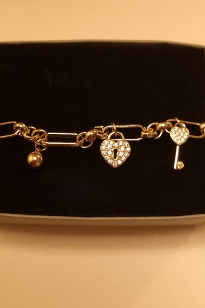ayışığı Xuping Steel Stone Heart Bracelet