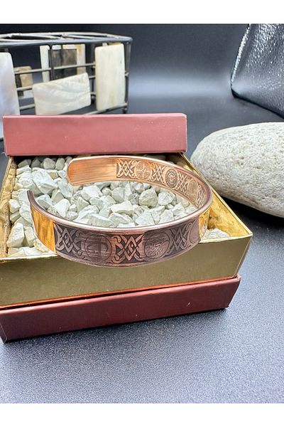 KAVELE 17 cm 35-40Gr Raw Pure Copper - Full Protection Armored Bracelet