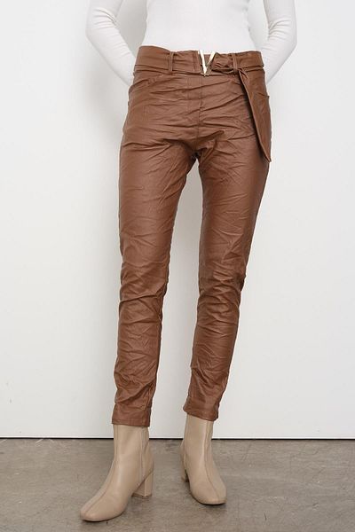 Qutu Butik 66753 V Buckle Crash Pants