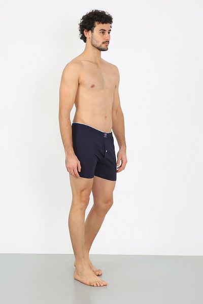 Akbeniz Men's Combed Cotton Boxers Navy Blue 40091