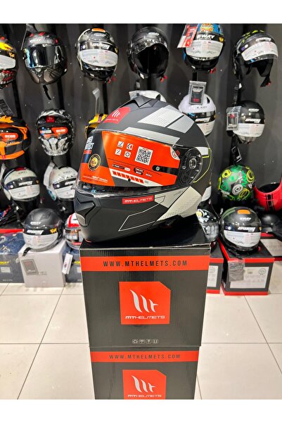 KASK MT FU935SV GENESIS SV TALO B2 MAT SİYAH SARI ÇENE AÇILIR KASK