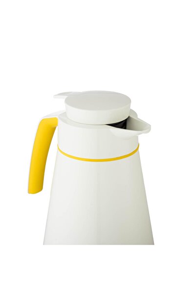 Dania German Amza thermos, capacity 1 liter, white and yellow