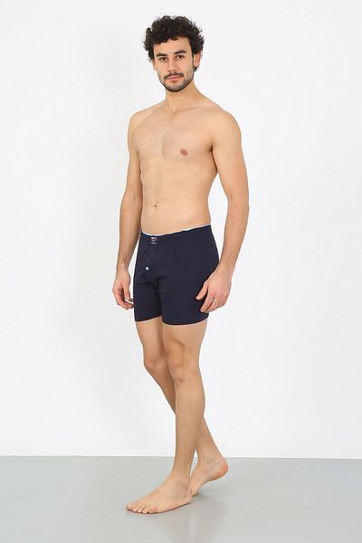 Akbeniz Men's Combed Cotton Boxers Navy Blue 40091
