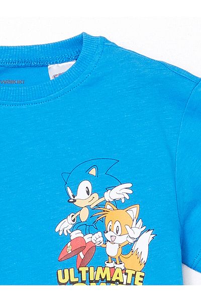LC Waikiki Crew Neck Snoopy Printed Boys' T-Shirt and Shorts Set of 2