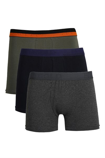 Akbeniz Ανδρικό χτενισμένο βαμβακερό 3 τεμάχιο Boxer 40104