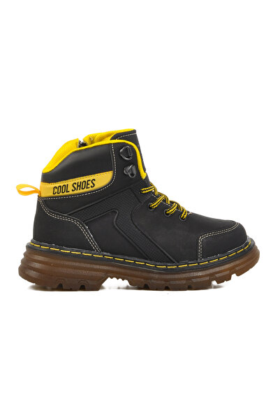 AYAKMOD Unisex Black Children's Boots - Zippered, Cane F Model