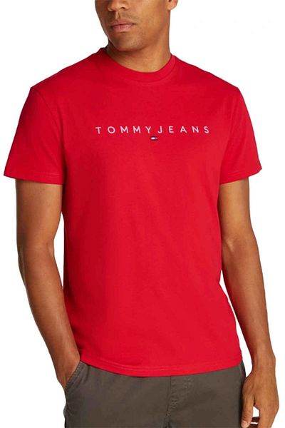 Tommy Hilfiger Men's Red Regular Fit T-Shirt
