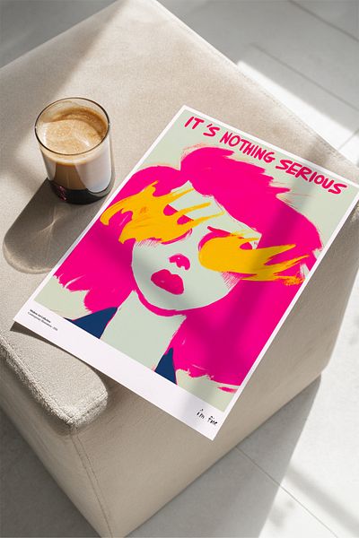 House Gorgeous Nu este nimic de nevoie Poster cu design modern colorat fără încadrare Colecția Dolce Vita