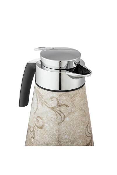Dania German amsa Thermos 1 liter capacity beige and silver color