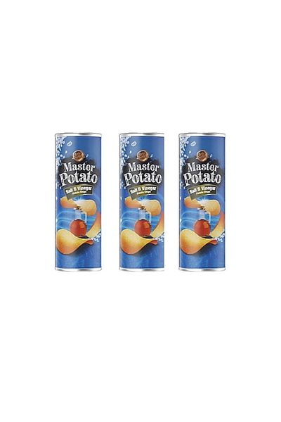 Master 160 g 3 Pieces Potato Salt Vinegar Sauce Chips
