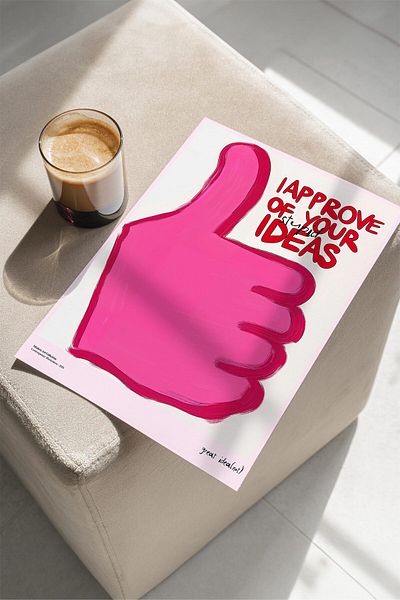 House Gorgeous Great Idea Poster cu design colorat modern fără încadrare Colecția Dolce Vita