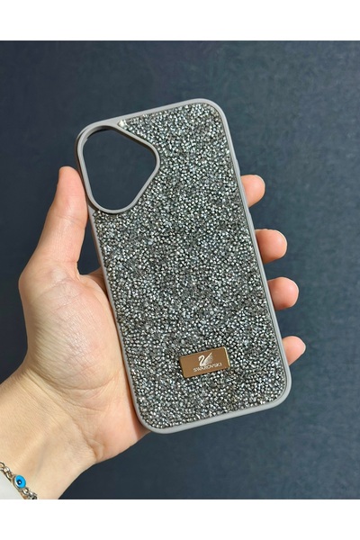 HYPERSOFT حافظة هاتف متوافقة مع هاتف Iphone 16 (6.1 بوصة) غطاء لامع مرصع بأحج...