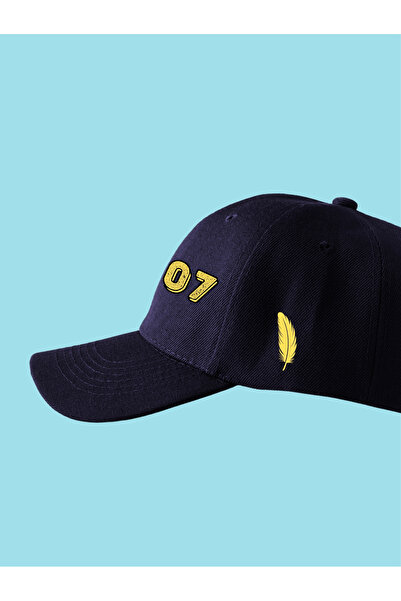 GYES 1907 Друкована жовта та синя спортивна кепка унісекс з регульованим застібкою