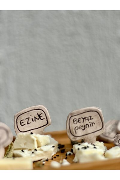 KABİLE SERAMİK Handmade 9-Piece Cheese Presentation Token