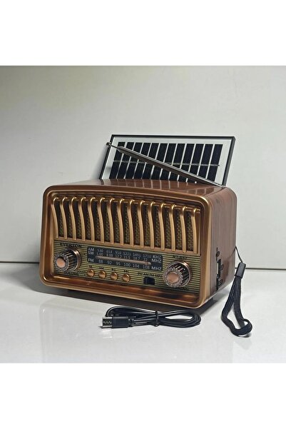 ataşbey RT-852 Nostalji Solar Güneş Enerjili Bluetooth/USB/Sd kart/ Radyo mp3...