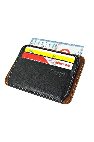 Zenga Kişiye Özel Isim Yazılı Erkek Deri Cüzdan Kartlık Z023