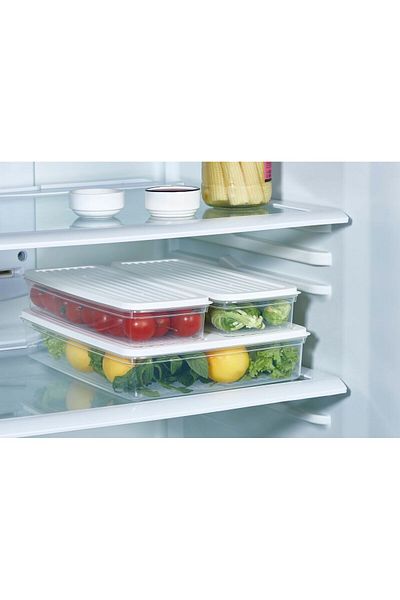 Leila Yeast 3-Piece Storage Set - 1 Large, 2 Small Size (2.5 Lt + 1 Lt + 1Lt)