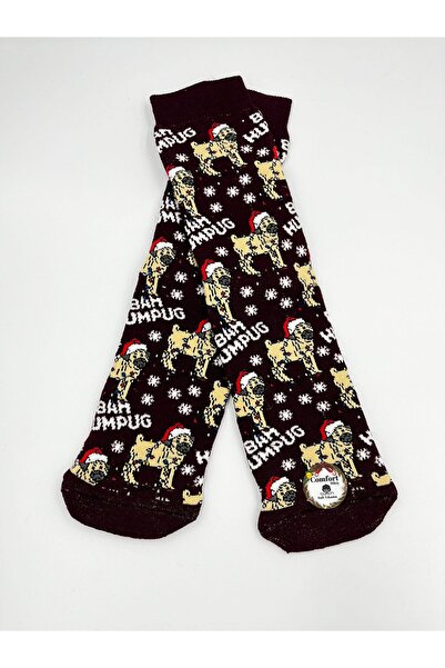 B Beşiroğlu Since 1980 Yılbaşı Noel Temalı Noel Baba Geyik Desenli Dikişsiz C...