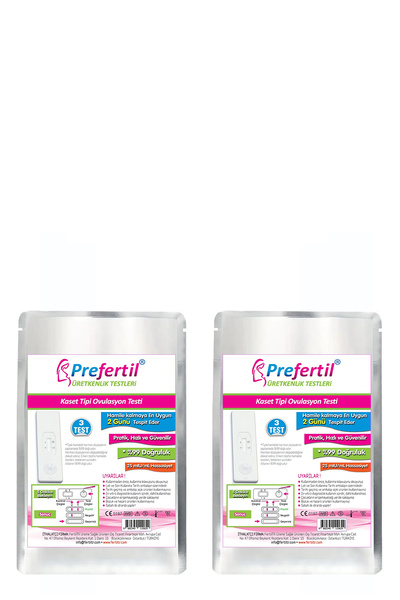 Prefertil Kaset Tipi Ovulasyon/yumurtlama Testi - [ 2 Paket = 6 Adet ] - Yeni !