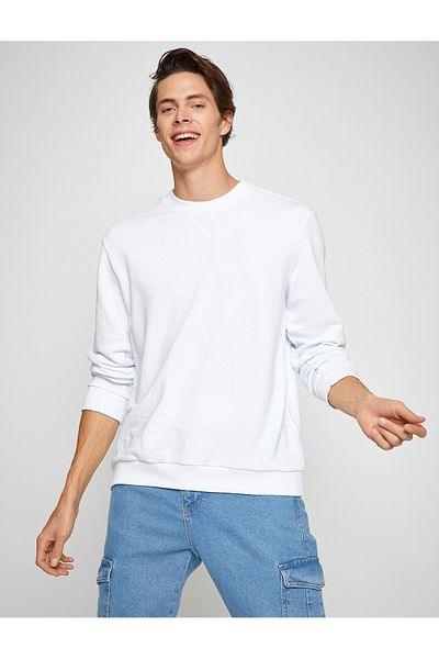 Koton Μακρυμάνικο φούτερ Basic Crew Neck