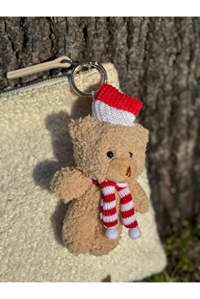 shop Peluş Ayıcıklı Altın Kaplama Halkalı Çanta Süsü Anahtarlık