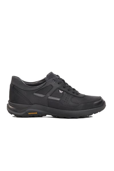 AYAKMOD Μαύρα Nubuck Γνήσιο Δερμάτινο Ανδρικά Παπούτσια εξωτερικού χώρου 2055 M