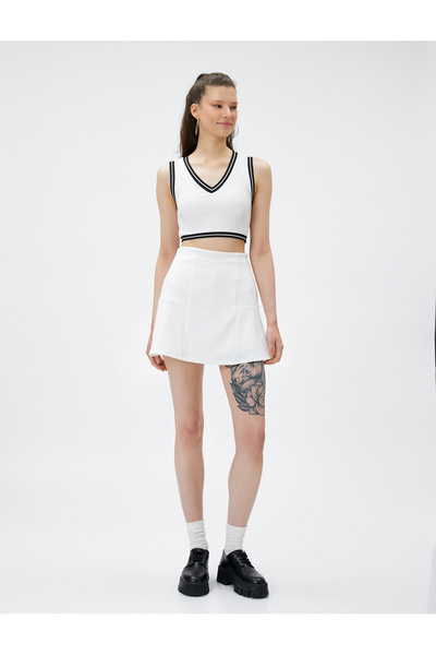 Koton Μίνι κοντή φούστα Flared Flounce