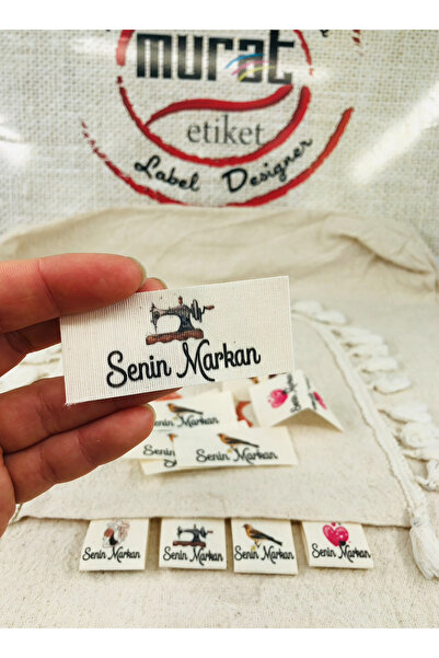 murat etiket KUMAŞ ETİKET TEKSTİL ETİKETİ YIKAMA TALİMATİ ( 100 adet)