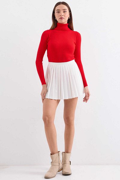 GABRİA Gabria Ribbed Turtleneck Sweater