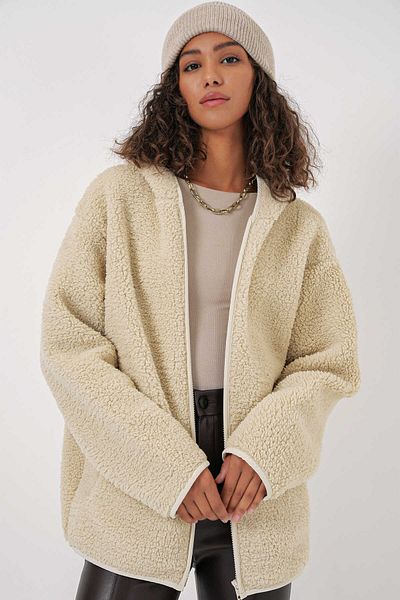GABRİA Gabria Hooded Zippered Cardigan