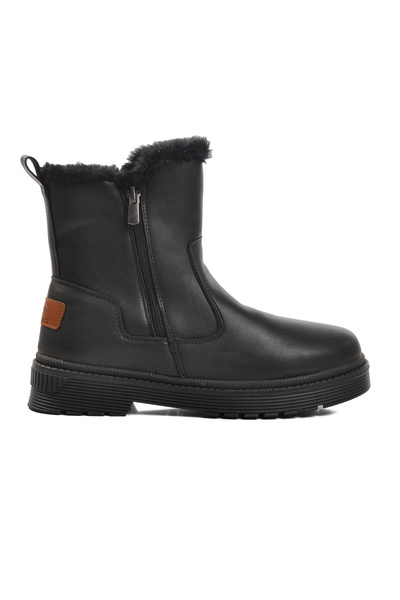 AYAKMOD Чорні жіночі черевики з флісовою підкладкою 23003 Z