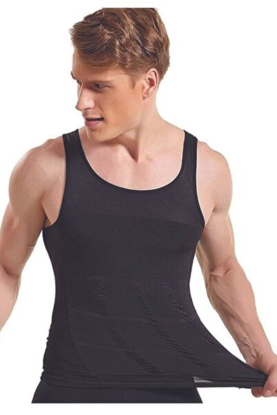 baruccafashion Men's Athlete Corset Waist Chest Belly Recovery Firming Uprigh...
