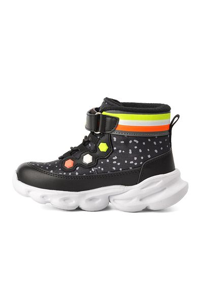 pepino Παιδικές μπότες Walkway Black-phosphor Yellow
